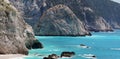 Beautiful detail of rocks of Ã¢â¬â¹Ã¢â¬â¹Porto Katsiki as a background